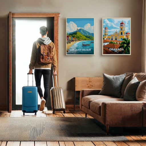 San Juan del Sur Travel Print - Vintage Travel Art Poster 11