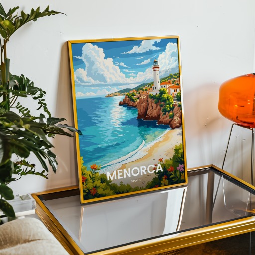 Menorca Travel Print - Vintage Travel Art Poster 9