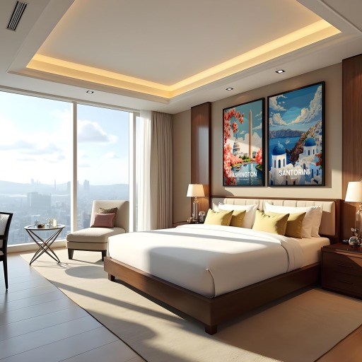 Santorini Travel Print - Vintage Travel Art Poster 9