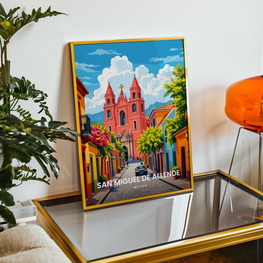 San Miguel de Allende Travel Print - Vintage Travel Art Poster 9