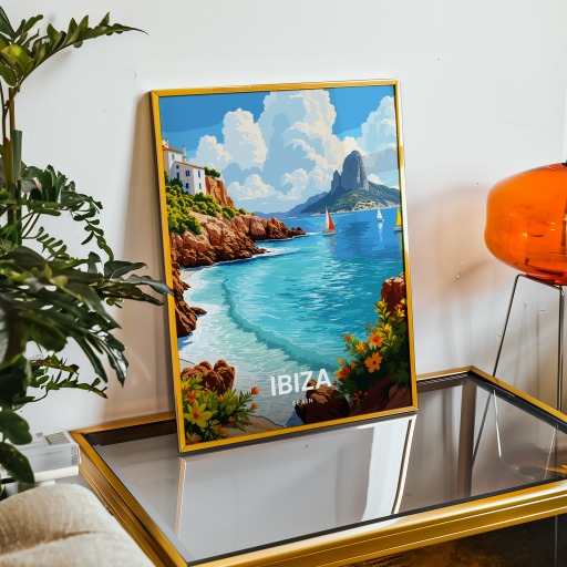 Ibiza Travel Print - Vintage Travel Art Poster 9
