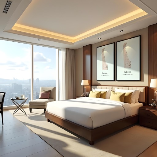 Delaware State Poster - Boundary Map 10