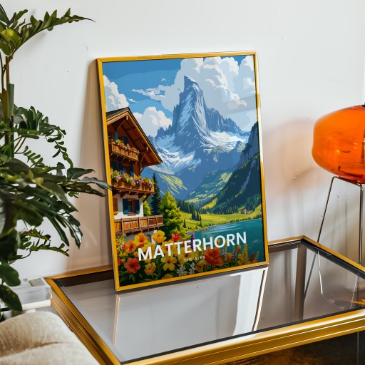 Matterhorn Travel Print - Vintage Travel Art Poster 9