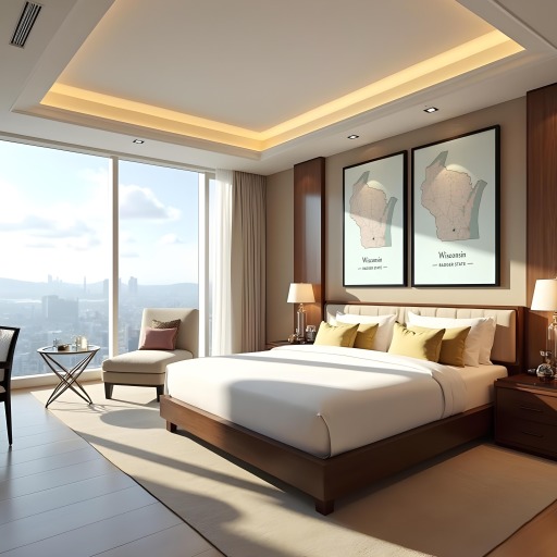 Wisconsin State Poster - Boundary Map 10