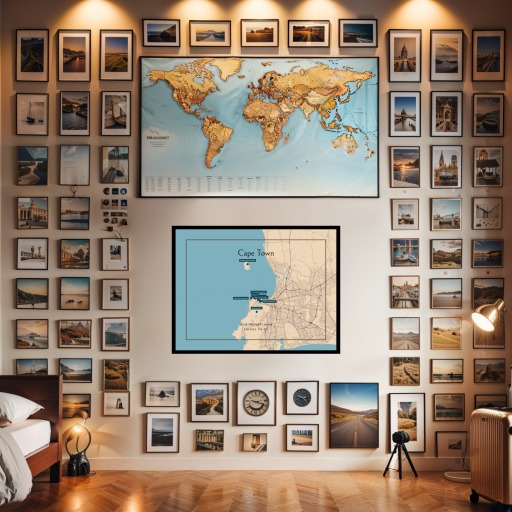 Cape Town Airbnb Tourist Poster in Road Trip - Street Map 8