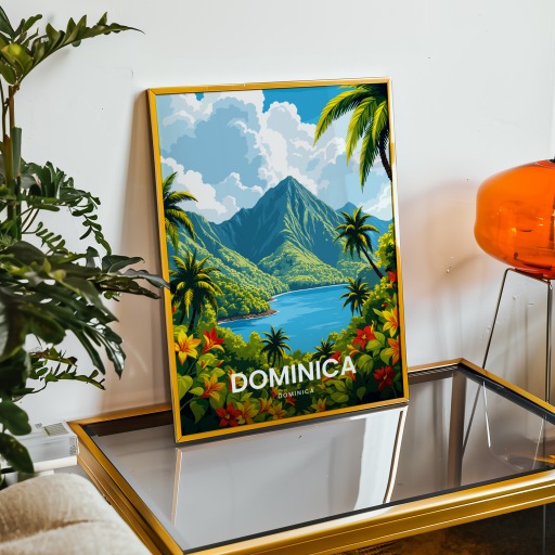 Dominica Travel Print - Vintage Travel Art Poster 9