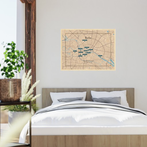 Berlin Airbnb Tourist Poster in Road Trip - Street Map 9