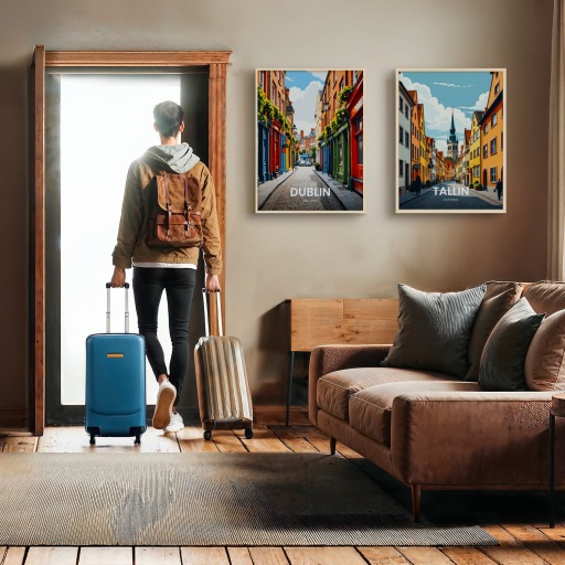 Dublin Travel Print - Vintage Travel Art Poster 11