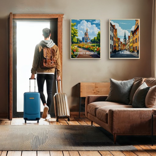 Disney World Travel Print - Vintage Travel Art Poster 11