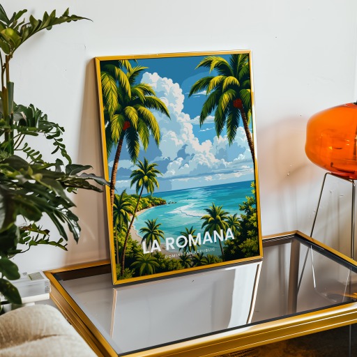 La Romana Travel Print - Vintage Travel Art Poster 9