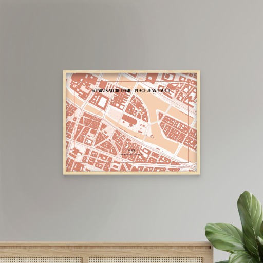 Notre-Dame de Paris Poster - Street Map 8