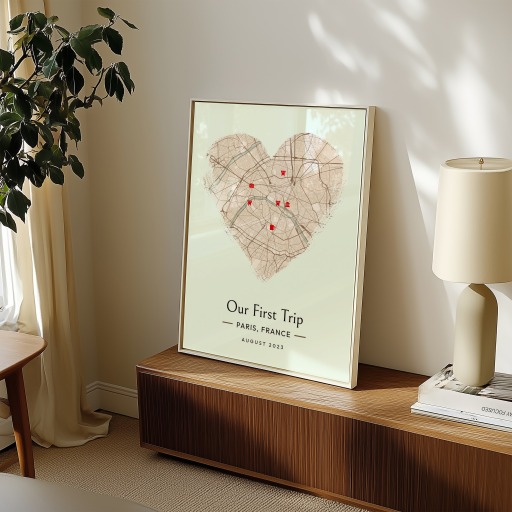 Our First Trip Poster - Street Map 10