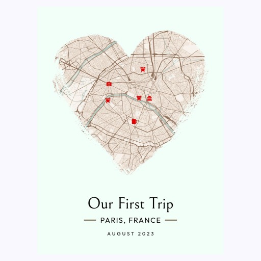 Our First Trip Poster - Street Map 6