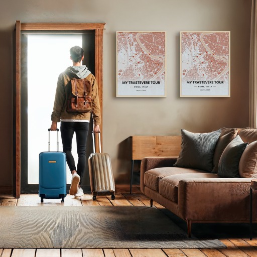 My Stay in Trastevere Poster - Route Map 10