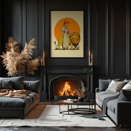 Strength in Vibrant Grunge Print - Custom Tarot Card Poster 11