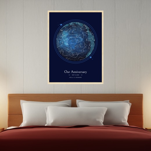 Our Anniversary Poster - Starry Celestial Map 2