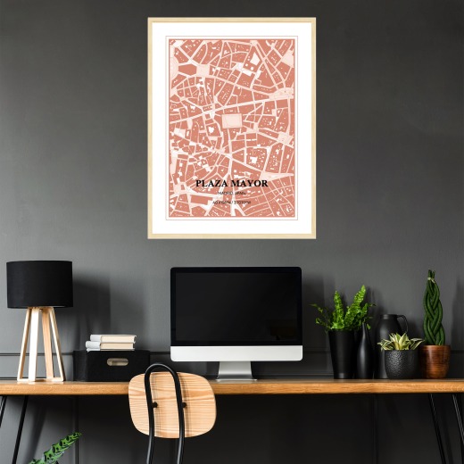 Plaza Mayor Poster - Street Map 2