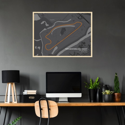 Portland International Raceway Poster - Track Map 2