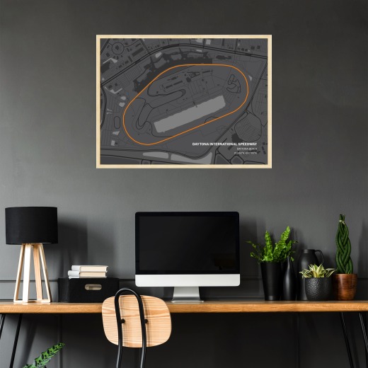 Daytona International Speedway Poster - Track Map 2