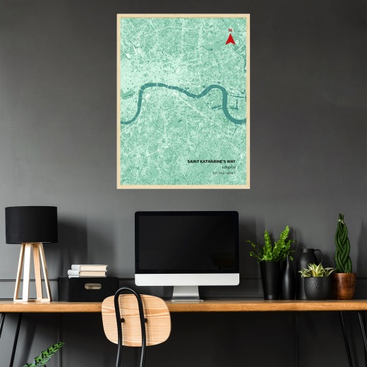 Tower Bridge Poster - Street Map 2