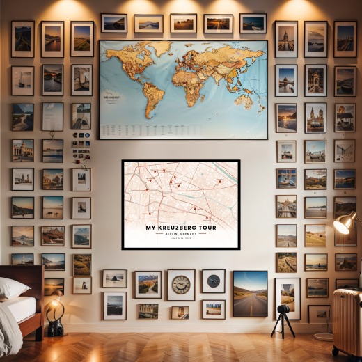 My Stay in Kreuzberg Poster - Route Map 2