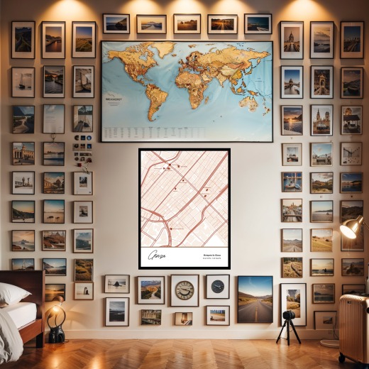 Hotspots in Ginza Poster - Street Map 2