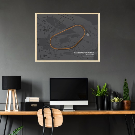 Talladega Superspeedway Poster - Track Map 2
