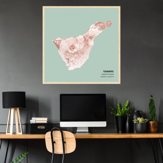 Island of Tenerife Poster - Street Map 2