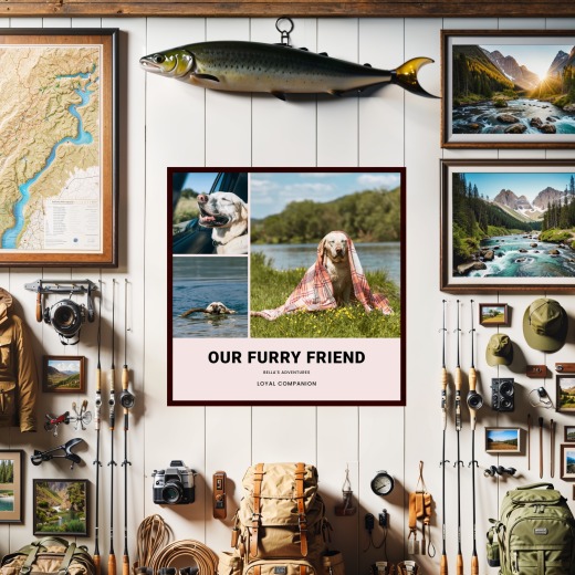 Our Dog Adventures Poster - Photo Collage Print 2