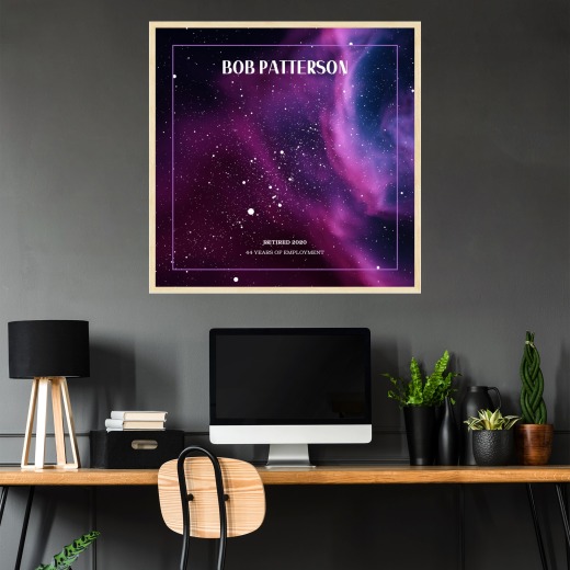 My Retirement Poster - Nebula Celestial Map 2
