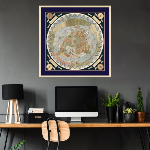 Urbano Monti — World Map as of 1587 2