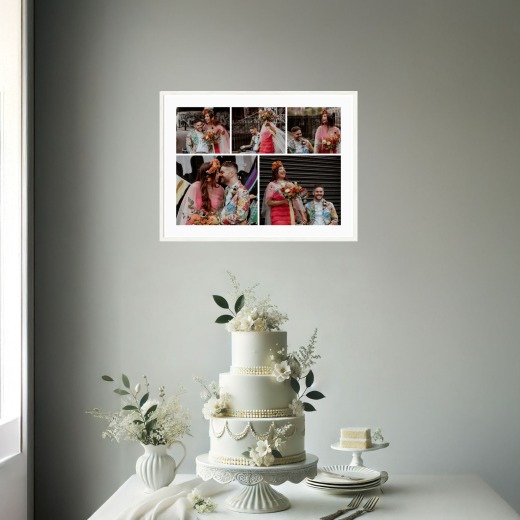 Mr & Mrs Poster - Photo Collage Print 2