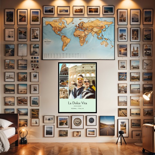 Rome Trip Poster - Photo Collage Print 2