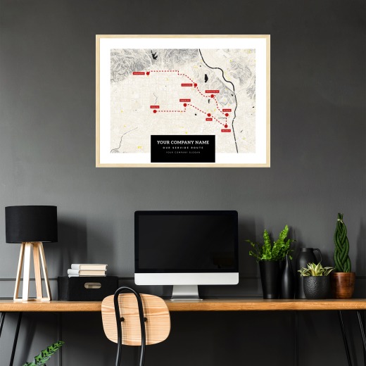 Our Service Route Map Poster - Route Map 2