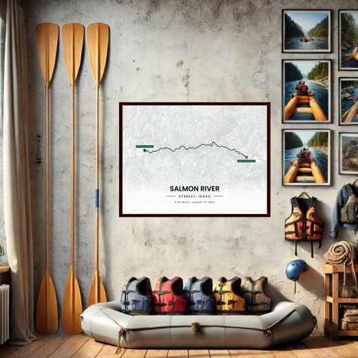 Our Rafting Trip to the Salmon River Poster - Route Map 7