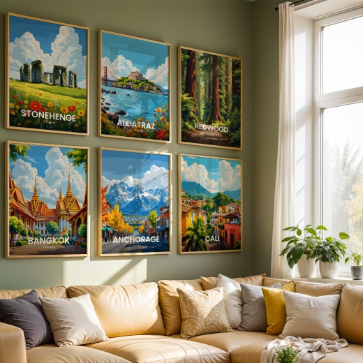 Anchorage Travel Print - Vintage Travel Art Poster 8