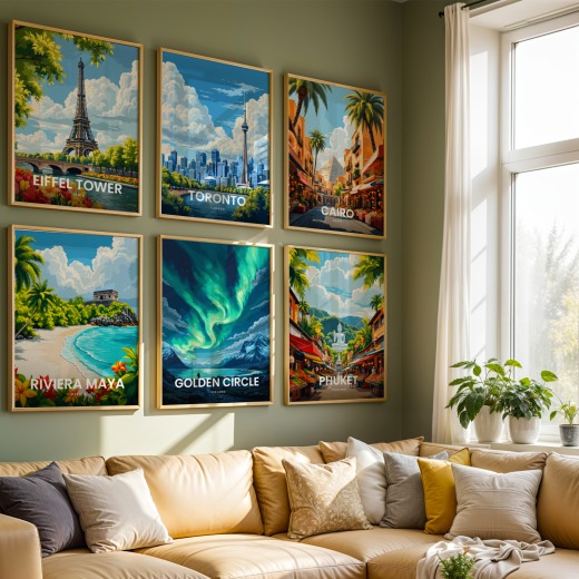 Aurora Borealis Travel Print - Vintage Travel Art Poster 8