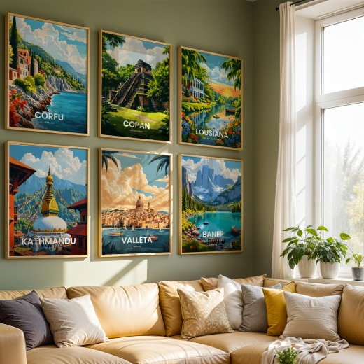 Valleta Travel Print - Vintage Travel Art Poster 7