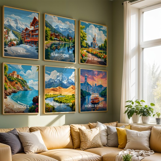 Great Sand Dunes National Park Travel Print - Vintage Travel Art Poster 8