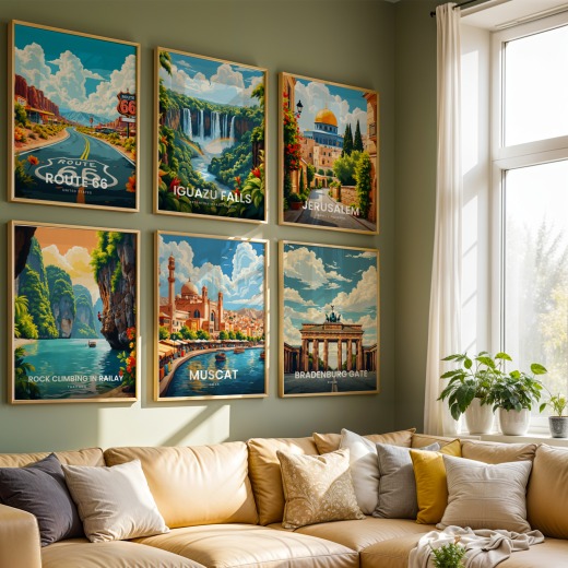 Muscat Travel Print - Vintage Travel Art Poster  8