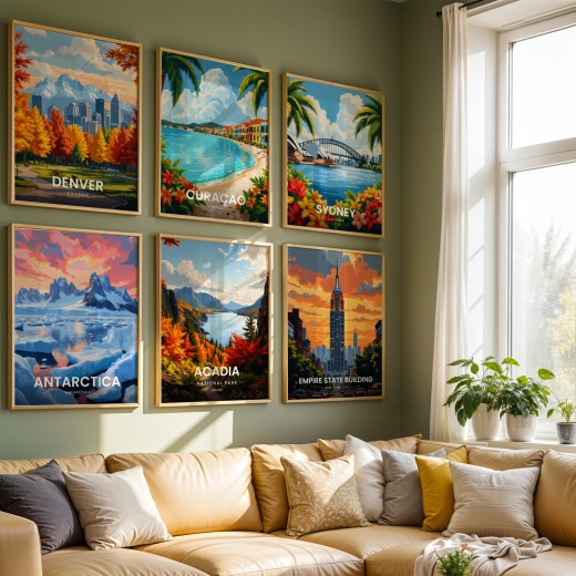 Acadia National Park Travel Print - Vintage Travel Art Poster 8