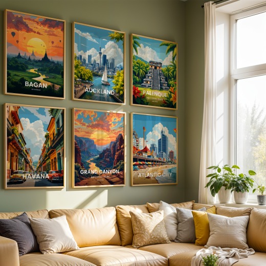 Grand Canyon National Park Travel Print - Vintage Travel Art Poster 8