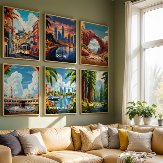 West Palm Beach Travel Print - Vintage Travel Art Poster 8