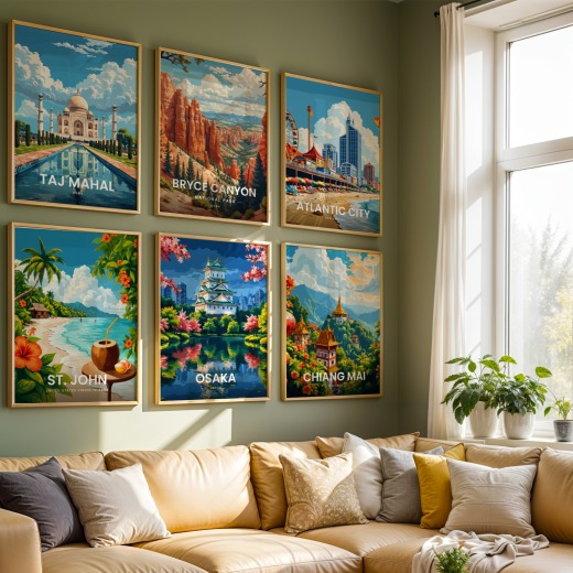 Osaka Travel Print - Vintage Travel Art Poster 8