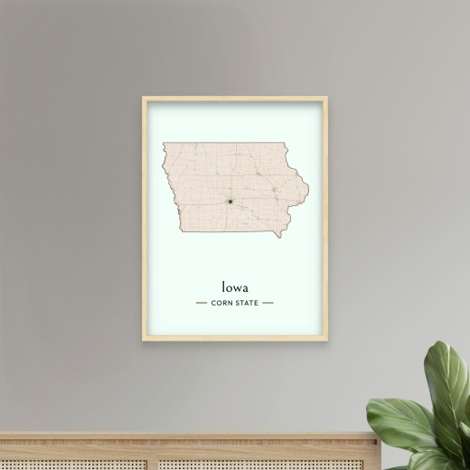 Iowa State Poster - Boundary Map 8