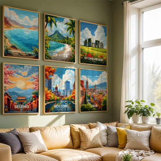 Boston Travel Print - Vintage Travel Art Poster 8