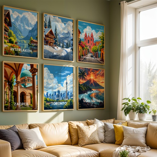 Toronto Travel Print - Vintage Travel Art Poster  8