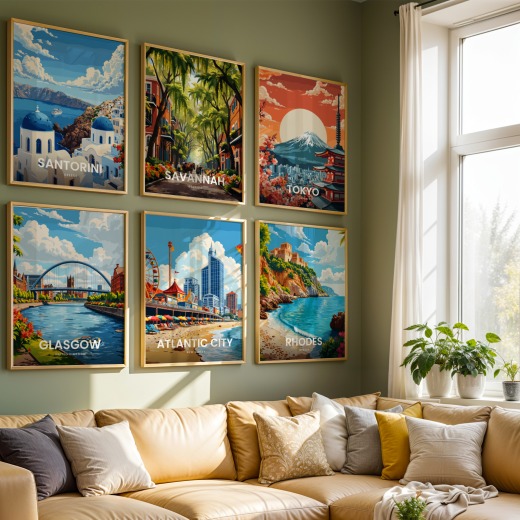 Atlantic City Travel Print - Vintage Travel Art Poster 8