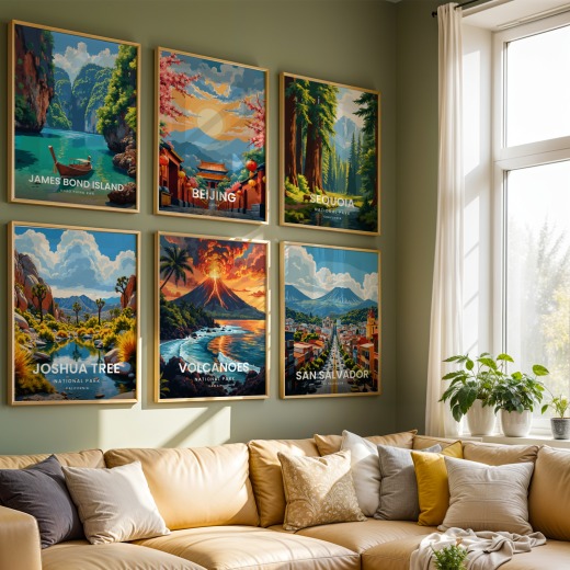 Volcanoes National Park Travel Print - Vintage Travel Art Poster 8