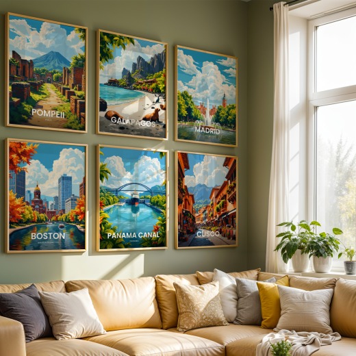 Panama Canal Travel Print - Vintage Travel Art Poster 8